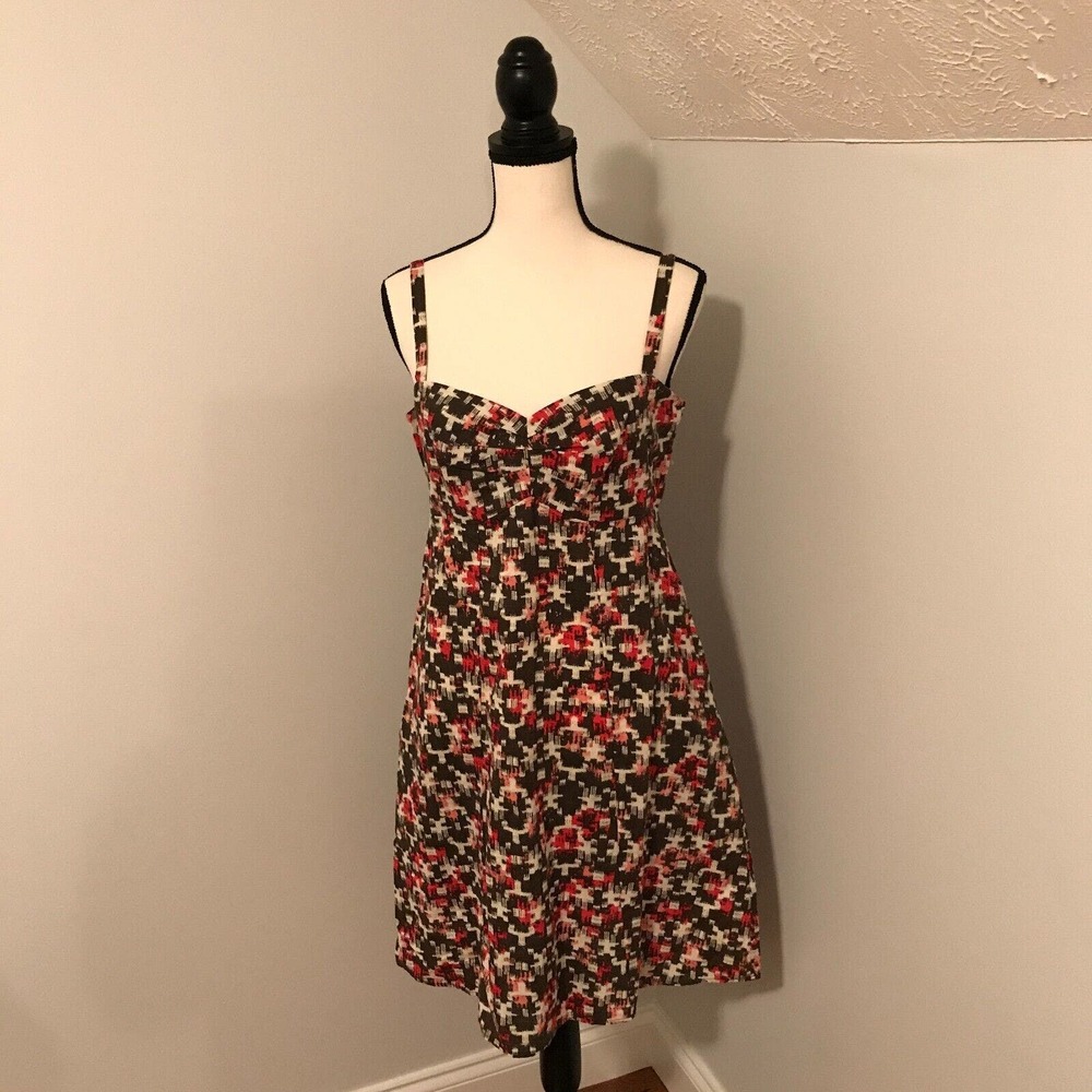 Patagonia Pattern Midi Dress - Red and Black
